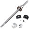 GooEquip Kit vite a sfera SFU1605 500mm vite a ricircolo di sfere anti-gioco 500mm e dado, supporto BK12 BF12, Alloggiamento dado DSG16H, e accoppiamento 6,35 * 10 mm per macchina CNC
