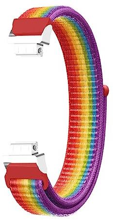 ZUREGO Nylon Solo Loop Armband für Fitbit Inspire 3, Fitbit Inspire 3 Nylon Armbänder Uhrenarmband Sport Ersatzband Kompatibel mit Fitbit Inspire 3 Armband (15)