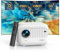Mini proyector de Enfoque eléctrico, vídeo de Cine en casa 4K, Compatible con 12000 lúmenes, Full HD 1080P 5G, WiFi, Bluetooth, proyector LED portátil YABER E1, Compatible con Fire