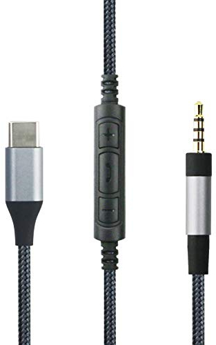 USB C to 2.5mm Audio Cable Compatible with Bose Noise Cancelling 700 QC35 QC35ii QC45 Headphones Microphone with Remote Control Compatible with iPhone 15/15 Plus/15 Pro, Compatible with iPad
