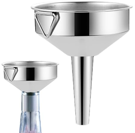 Embudo de cocina de metal, embudo de acero inoxidable,Embudo de aceite Embudo de ventilación de acero inoxidable | Embudos líquidos de boca , herramienta de cocina de 1 pieza para Maciun | Embudo de aceite Embudo de ventilación de acero inoxidable | Embudos líquidos de boca, herramienta de cocina 1 pieza