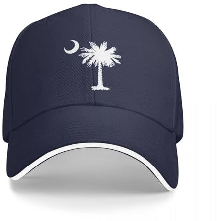 ENWIND South Carolina Cap Baseballkappe Sportkappen im Hut Hut für Männer Damen Bedruckte Mode verstellbar Freizeithüte
