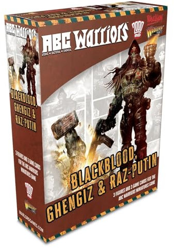 Blackblood, Ghengiz & Raz-Putin – Miniaturen für ABC-Krieger, sehr detaillierte Miniaturen aus dem Jahr 2000 AD für Tisch-Krieger