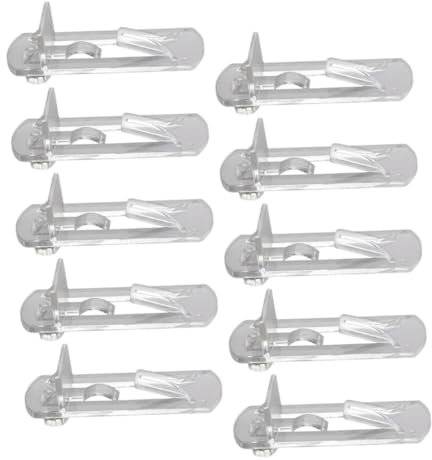 BESTonZON Metallständer 60 Stk Regale Haltestiftclips Aus Kunststoff Handwerksorganisator -stützstift Schrank Clips Laminat-arbeitsplatten Laminierungs-kit Schnalle Möbel Plastik