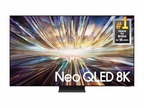 SAMSUNG 85-Inch Class QLED 8K QN800D Series Mini LED, Neo Quantum HDR Smart TV w/Dolby Atmos, Object Tracking Sound+, AI Motion Enhancer, Real Depth Enhancer Pro, Alexa Built-in (QN85QN800D, 2024)
