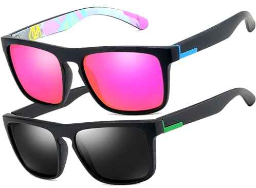 LEDING&BEST Polarisierte Sonnenbrille Herren Damen für Autofahren Angeln