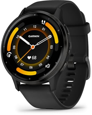 Garmin Venu 3, Smartwatch AMOLED 1,4, Cassa 45mm, Microfono e Speaker, Musica, Pay, +30 App sport, GPS, Cardio, SpO2, Autonomia 14 giorni (Black & Slate) (Ricondizionato)