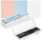 4 PACK Clear Plastic M.2 2280 2260 2242 2230 SSD Case, Portable M.2 NVMe SSD Case Protective Box M.2 2280 Holder Storage with Label, Individual M.2 Drive Storage Case Anti-Static & Shockproof