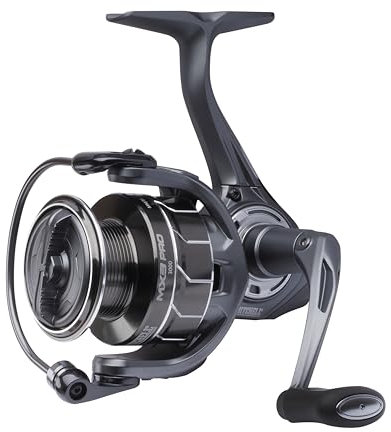 Mitchell MX3 Pro Spinnrolle, Süßwasserangler, Hecht, Barsch und Zander, Aluminiumspule, robuste, beidhändige 1000er Rolle, Übersetzung 5,2:1, Schwarz/Silber