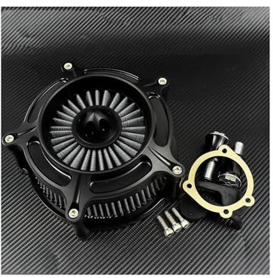 Carburettor Moto Air Cleaner Black Intake Filter For Harley For SportsterXL883 1200 For DynaV-Rod For Softail For Fat Boy For Touring For Ultra For FLHR For FLHX Engines Parts Carburetor(Air Filter A)