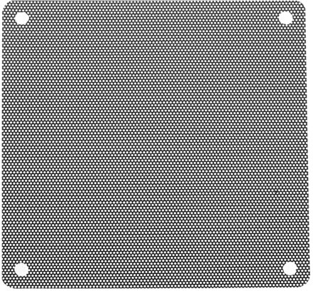 sourcing map 20PCS PC Dust Filter, 120mmx120mm PVC Computer Case Cooler Dustproof Mesh Cover Fan Grills for Computer Chassis Speaker, Black