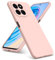 for Honor X6B Case, Slim Liquid Silicone Shockproof [Anti-scratch] Armor Protective [Soft Touch] Rubber Gel Phone Cover compatible with for Honor X6B - Pink
