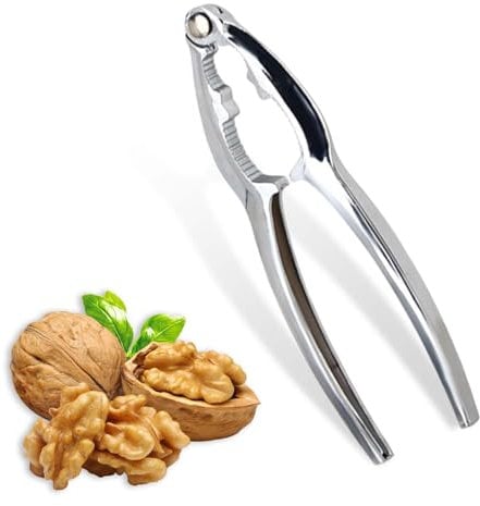 Nutcracker Heavy Duty with Non-Slip Handle Stainless Steel Nut Opener Tool, for Walnut Hazelnut Almonds Pecan Seafood, an Opening Tool for Nutcracker, Pecans and Seafood