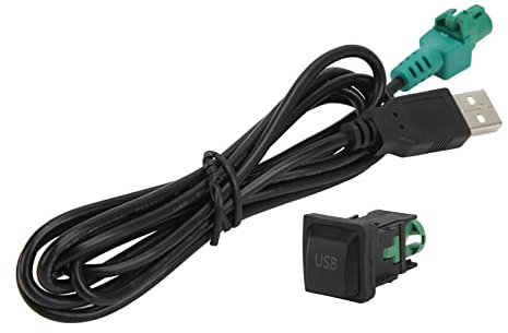 USB-Audiokabeladapter, Autoradio-USB-Schalttafel mit USB-Zubehör ABS-Kunststoff für RCD510 RCD310