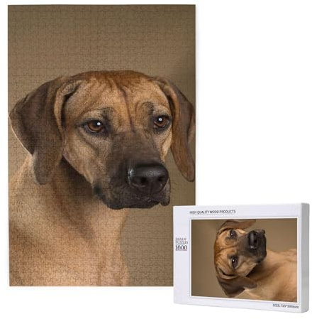 Rhodesian Ridgeback, Puzzle 1000 Teile, Holzpuzzle, Spielzeug, Familienspiel, Wanddekoration für Erwachsene und Teenager