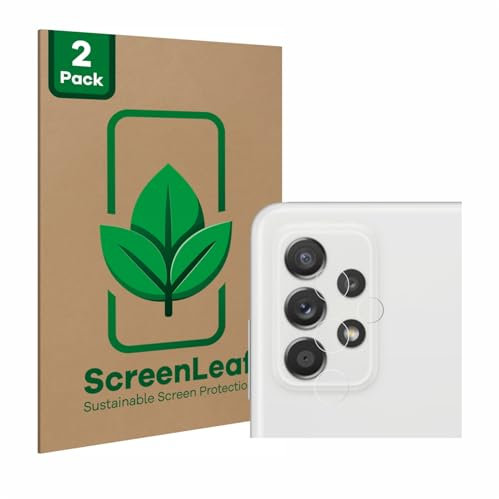 ScreenLeaf 2 Pack Screen Protector compatible with Samsung Galaxy A52s 5G (ONLY Camera Lens) [sustainable screen protection, clear, anti-scratch]