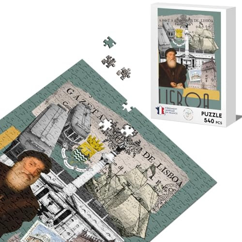 Classic Jigsaw Puzzle 540 Pieces Lisbon Collage Lisbon Portugal Travel Tourism