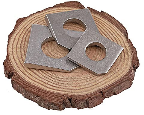 UZAMIRLEX Abgeschrägte quadratische Unterlegscheiben, Quadratische Schrägen aus Edelstahl 304, Quad-Quadrat-Dichtung, M4M5M8M10M12M16, 10 Stück(M16)