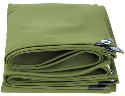 Lona resistente verde de 4 x 7 m, 4 x 8 m, 5 x 5 m, cubierta impermeable reforzada para barcos, invernaderos, camiones, lona multiusos para todo tipo de clima (1,5 x 2 m)