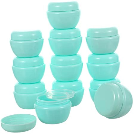 WRITWAA 12pcs Cream Box Small Containers Lids for Cosmetics Makeup Travel Portable Lightweight