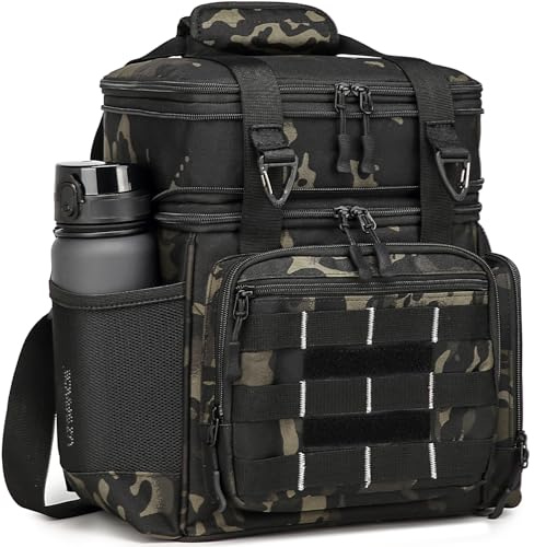 FRETHIND 16L Kühltasche Taktische Picknicktasche Lunchtasche für Picknick Strand Camping BBQ Thermotasche erweiterbare Isoliertasche Camo