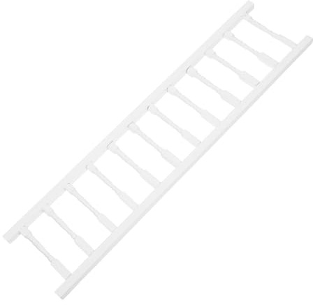 HONITANO 12 Scale White Miniature Dollhouse Furniture Railing 12-post Balcony for Dollhouse Accessories and DIY Doll Play