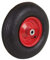 Spetebo Ersatzrad für Schubkarre Ø 33 cm, Rot, Metall, Gummi, Luftbereift, bis max. 136 kg belastbar