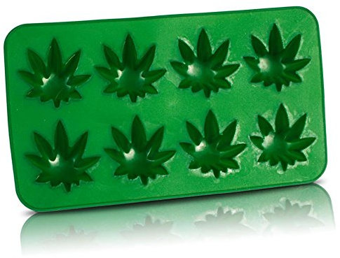 Cannabis Leaf Mould ice Cube Tray Joke Gift