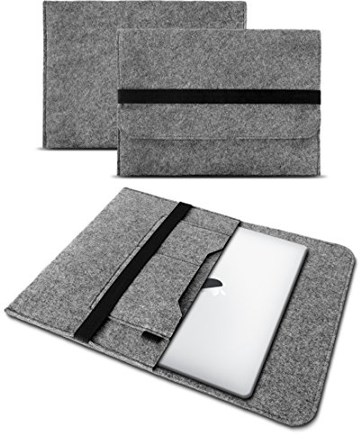 UC-Express Schutzhülle kompatibel mit Apple MacBook Air 13,3 Zoll Tasche Hülle Grau Cover Sleeve Filz Case Notebook