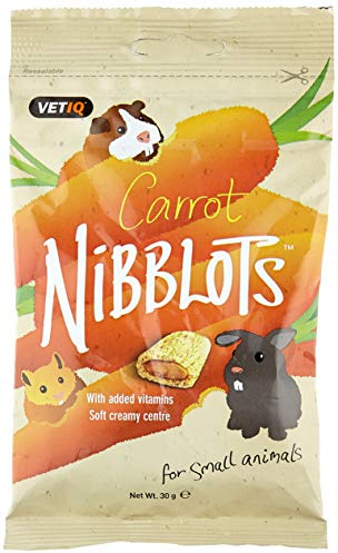 Vet IQ Nibblots Carrot Treats for Small Animal, 30 g