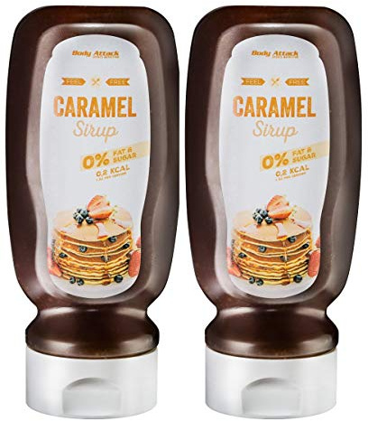Body Attack Caramel Sirup, 2er Pack (2x 320ml)