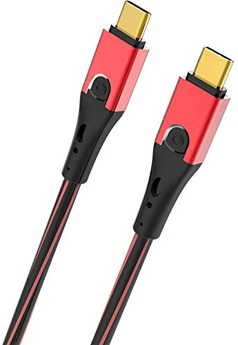 Oehlbach D1C9431 Câble USB-C/USB-C 3.1,00 m Noir/Rouge