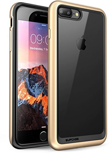 SUPCASE iPhone 7 Plus Case, iPhone 8 Plus Case, Unicorn Beetle Style Premium Hybrid Protective Clear Case for Apple iPhone 7 Plus 2016 / iPhone 8 Plus 2017 (Gold)