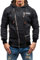 Kanpola Kapuzenpullover Herren mit reißverschluss Hoodie Zip Sportpullover für Sport Fitness Training Freizeit Trainingsjacke Kapuzensweatshirt Hooded Sweatshirt Sweatjacke Kapuzenpulli Langarmshirt