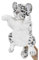 Hansa Tier Plüschtier Schneeleopard Handpuppe 32 cm