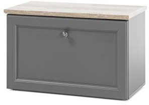 Stella Trading TOSKANA Garderobenbank, Kunststoff, BHT circa 78 x 49 x 38 cm