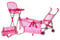 BSD Babypuppe Zubehör - Zubehör Set für Puppen, Puppenbett, Hochstuhl, Puppenwagen und Tasche, Puppen Zubehör für Kinder