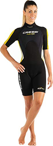 Cressi Med X Lady Shorty Wetsuit Black/Yellow 2.5mm XS/1