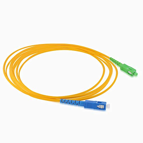 Metronic 370239 Câble Fibre Optique Free - Monomode 5 M - Vert Et Bleu