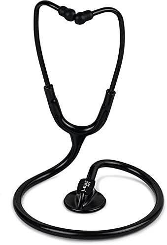 hongrenamz Stethoskop Einzelkopf Kardiologie Medizinischer und klinischer Gebrauch Krankenschwester Männer Frauen Kinderarzt Säuglinge Black-30N