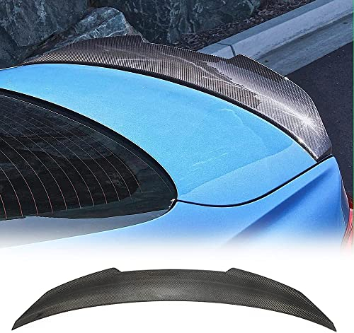 YUEGOO Auto Heckspoiler Carbon Faser Spoiler für BMW 4 Series I4 G26 420i 430i 440i Gran Coupe M Sport Hatchback 2021-2023, Auto Hintere Dachspoiler Flügel Kofferraumdeckel Spoiler Lippe, Aerodynamik