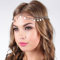 Fashband Kopfkette mit Pailletten, Quasten-Haarkette, silberne Braut-Kopfbedeckung, Haarschmuck für Frauen und Mädchen