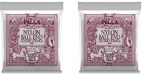 Ernie Ball Ernesto Palla Klassik-Gitarrensaiten Black & Gold Ball End Nylon (Packung mit 2)