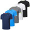 HUAKANG 5er Pack Sport Herren Tshirt Funktionsshirt Schnelltrocknend Sport T Shirts Männer Trainingsshirt Fitness Gym Running Laufshirt Kurzarm 0717-Black White Navy-M
