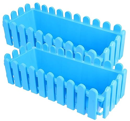 DIKACA 2 Maceteros para Balcón Jardineras para Ventanas Decorativos Estilo Moderno Plástico Resistente