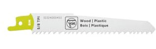 FEIN Säbelsägeblatt BIM 130 T5/8 WP für Holz und Kunststoff für Akku-Säbelsäge ASAS 18-21 K AS