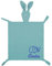 kodinsiivous Schmusetuch für Baby Babydecke mit Namen Personalisierte Musselin Schnuffeltuch Kuscheltuch mit Hase-Köpfchen Baby Geschenk zur Geburt Junge & Mädchen,Blau