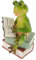Milisten Resin Frosch Statue Für Garten Und Tischdekoration Frosch Ornament Langlebigem Für Innen Und Außengebrauch Zuhause