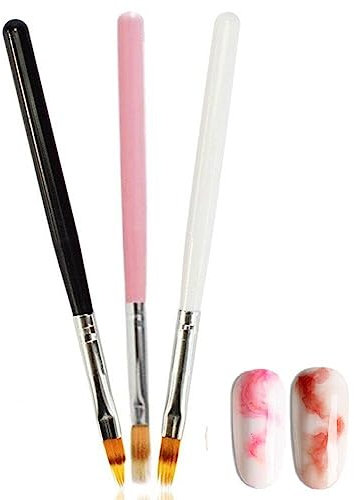 HiyyFloy Nail Art Pinsel Gel Pinsel Für Nail Art Ombre Weichen Farbverlauf Pinsel Für Maniküre Nagellack Zeichnung Malerei Dekor Stift