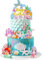 Mermaid Happy Birthday Cake Decorations - Under The Sea Cake Decorations Set 3D Mermaid Cake Decoration Sea Cupcake Toppers Seaweed Cake Topper for Sea Theme Baby Shower Birthday Party Supplies